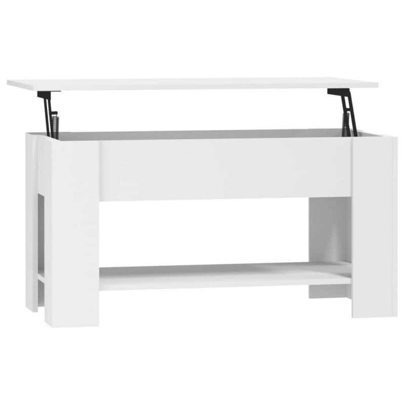 Couchtisch Weiß 101x49x52 cm Holzwerkstoff