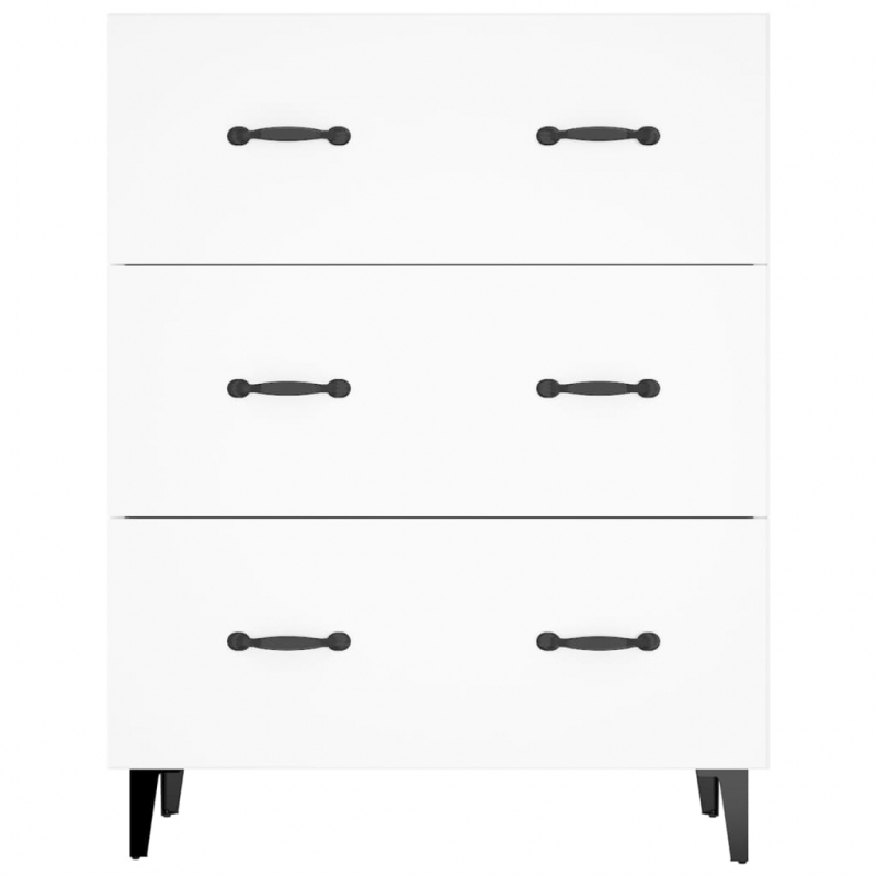 Sideboard Weiß 69,5x34x90 cm Holzwerkstoff