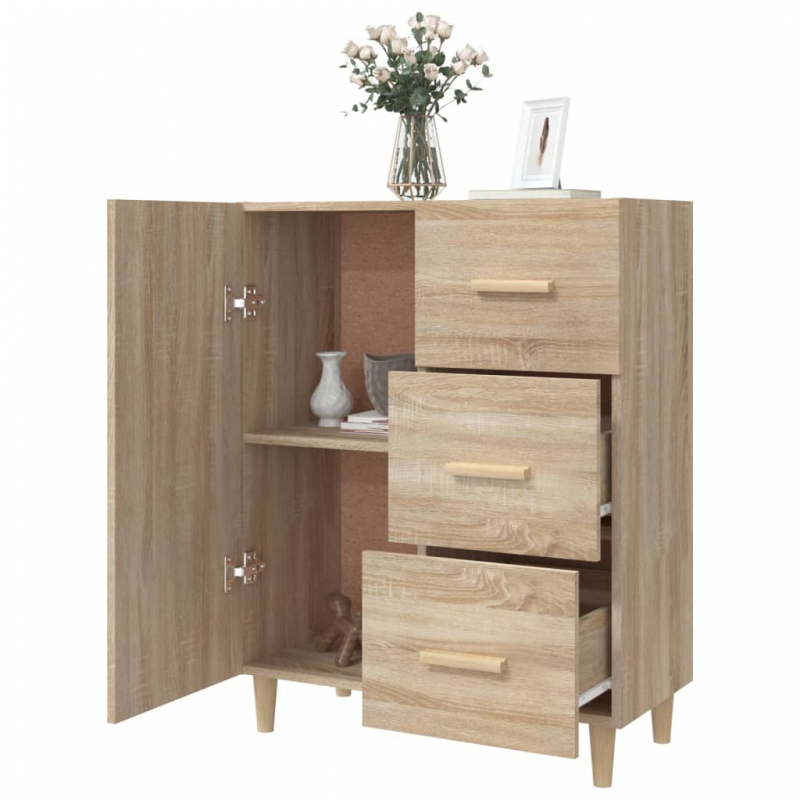 Sideboard Sonoma-Eiche 69,5x34x90 cm Holzwerkstoff