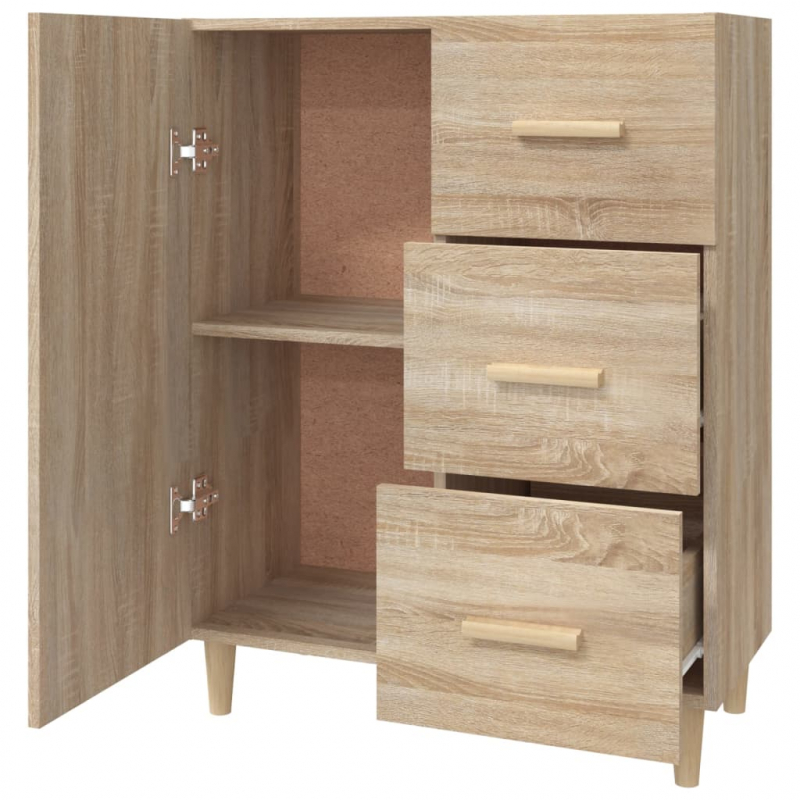 Sideboard Sonoma-Eiche 69,5x34x90 cm Holzwerkstoff