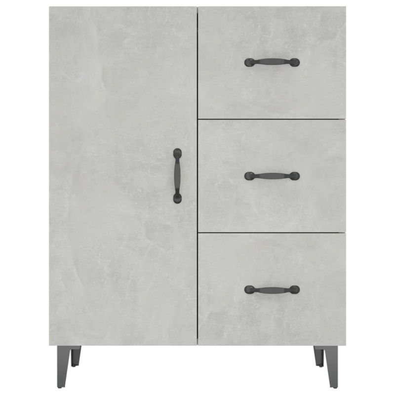 Sideboard Betongrau 69,5x34x90 cm Holzwerkstoff