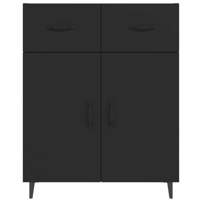 Sideboard Schwarz 69,5x34x90 cm Holzwerkstoff