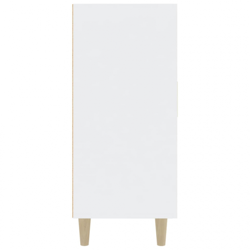 Sideboard Weiß 90x34x80 cm Holzwerkstoff