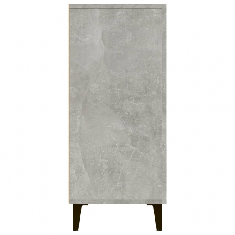 Sideboard Betongrau 90x34x80 cm Holzwerkstoff