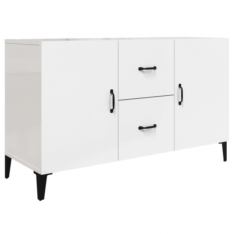 Sideboard Hochglanz-Weiß 100x36x60 cm Holzwerkstoff