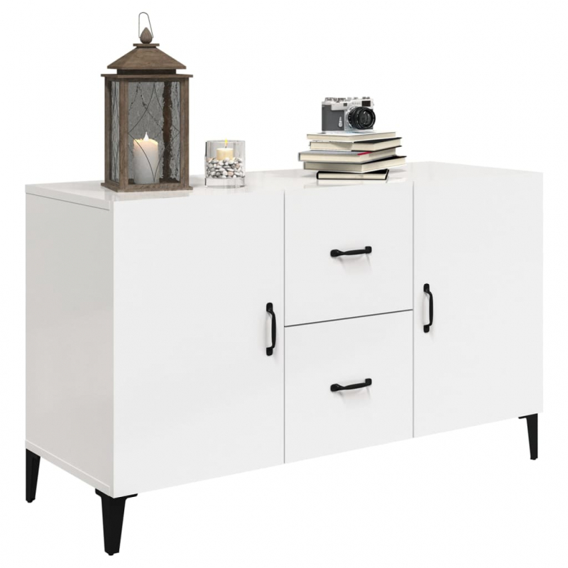 Sideboard Hochglanz-Weiß 100x36x60 cm Holzwerkstoff