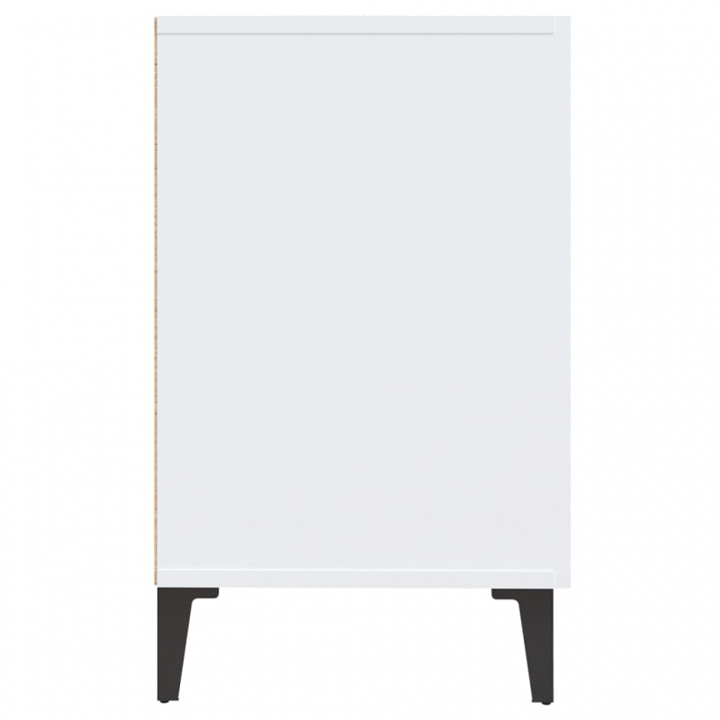 Sideboard Hochglanz-Weiß 100x36x60 cm Holzwerkstoff