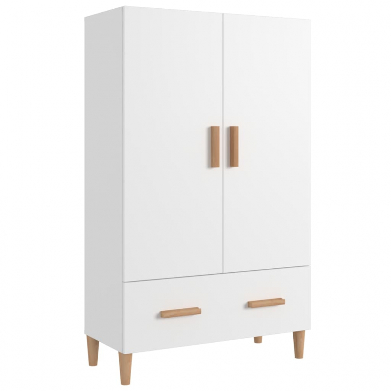 Highboard Weiß 70x31x115 cm Holzwerkstoff
