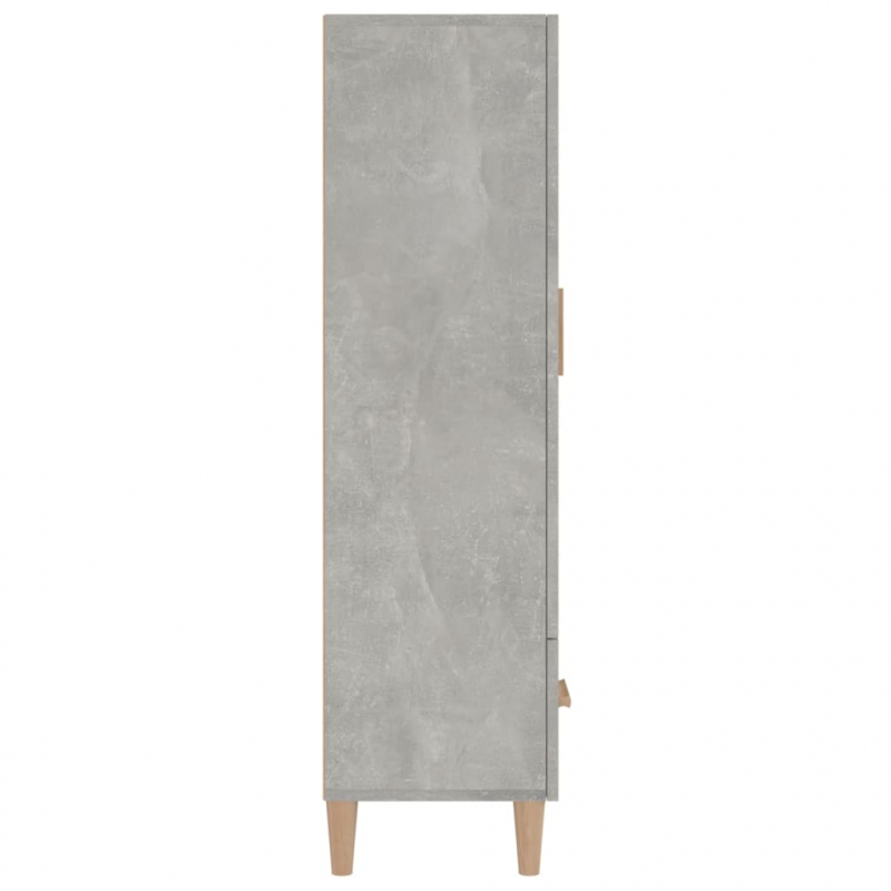 Highboard Betongrau 70x31x115 cm Holzwerkstoff