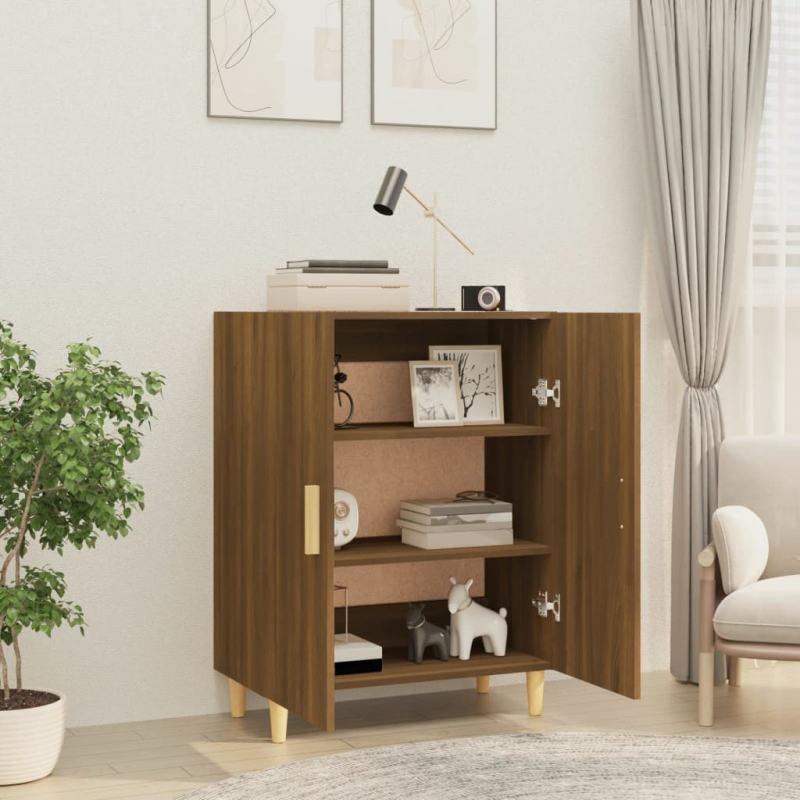 Sideboard Braun Eichen-Optik 70x34x90 cm Holzwerkstoff