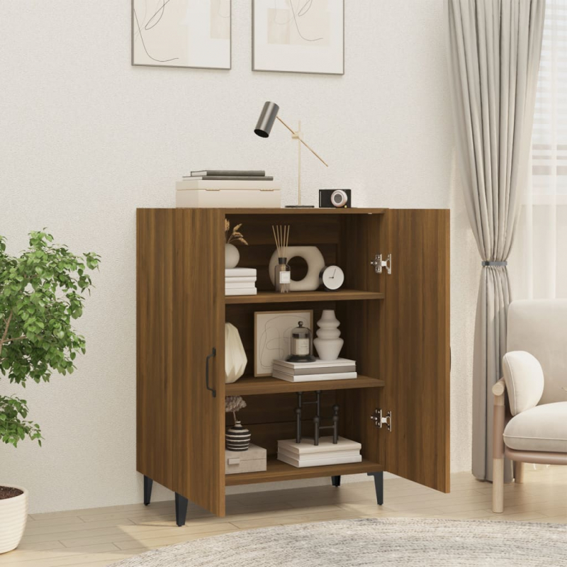 Sideboard Braun Eichen-Optik 70x34x90 cm Holzwerkstoff