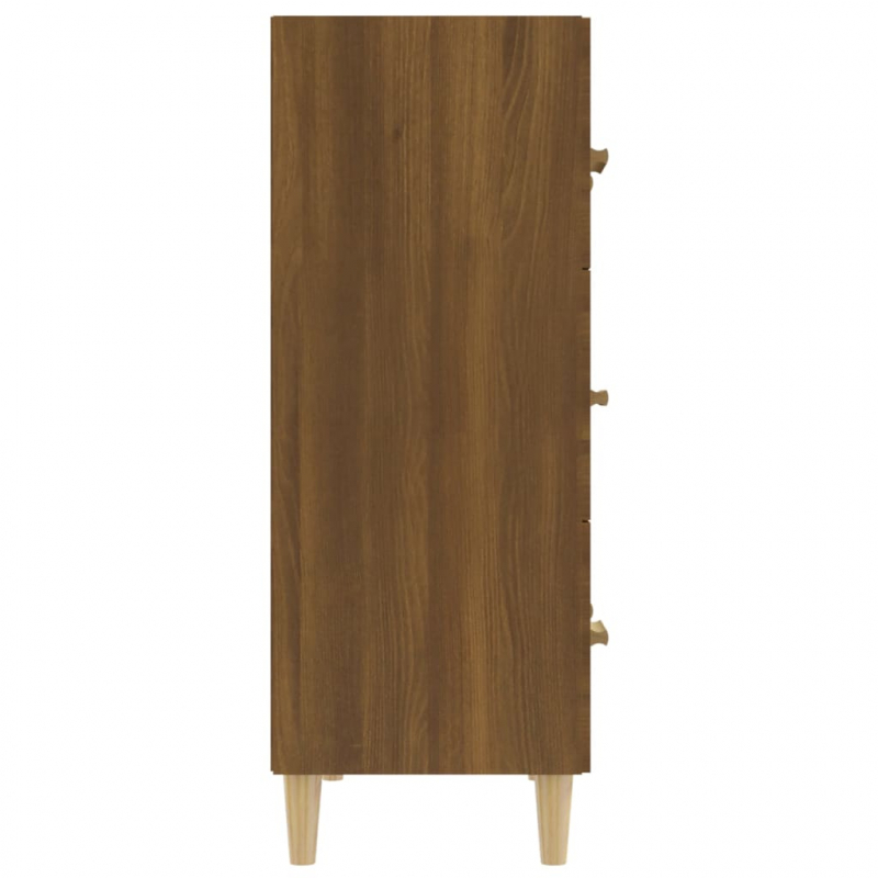 Sideboard Braun Eichen-Optik 70x34x90 cm Holzwerkstoff