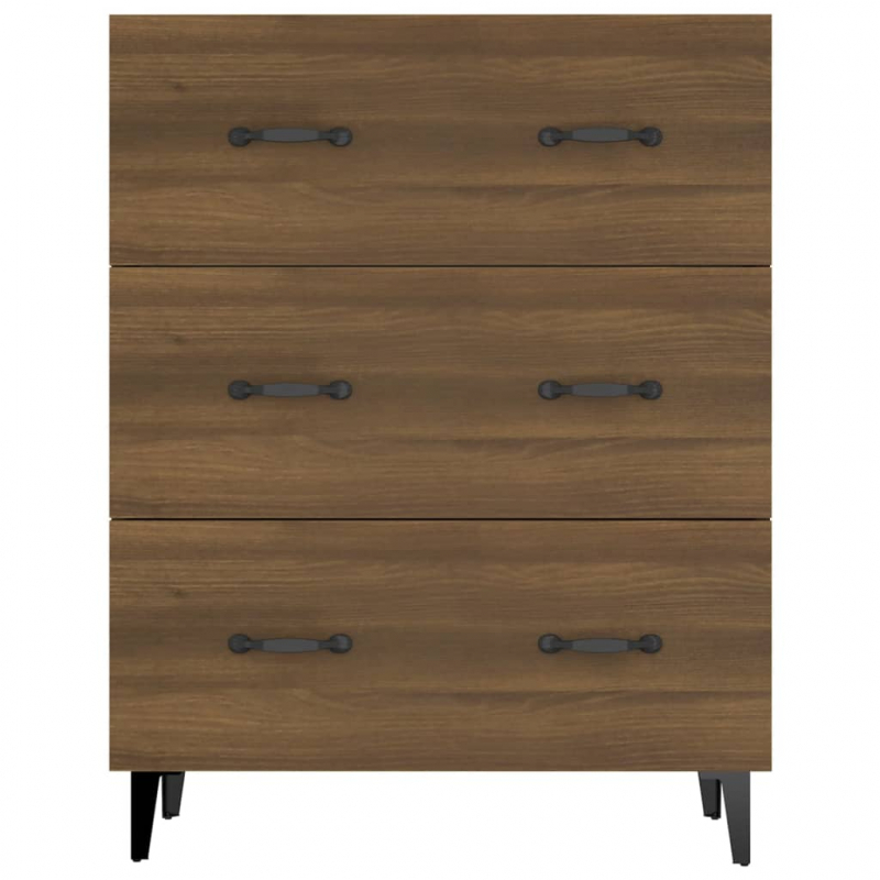 Sideboard Braun Eichen-Optik 69,5x34x90 cm Holzwerkstoff