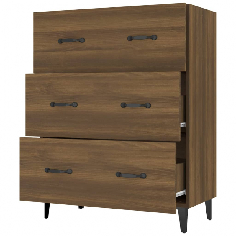 Sideboard Braun Eichen-Optik 69,5x34x90 cm Holzwerkstoff