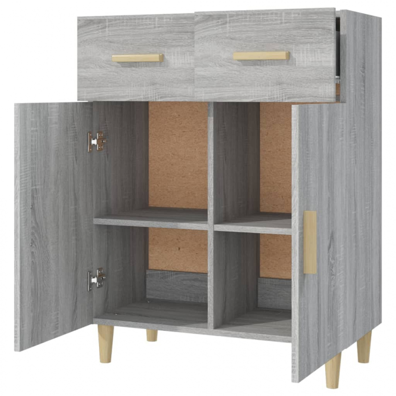 Sideboard Grau Sonoma 69,5x34x89 cm Holzwerkstoff