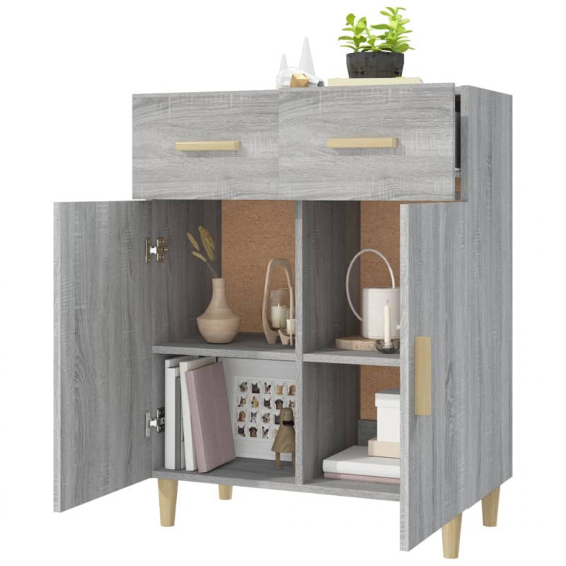 Sideboard Grau Sonoma 69,5x34x89 cm Holzwerkstoff