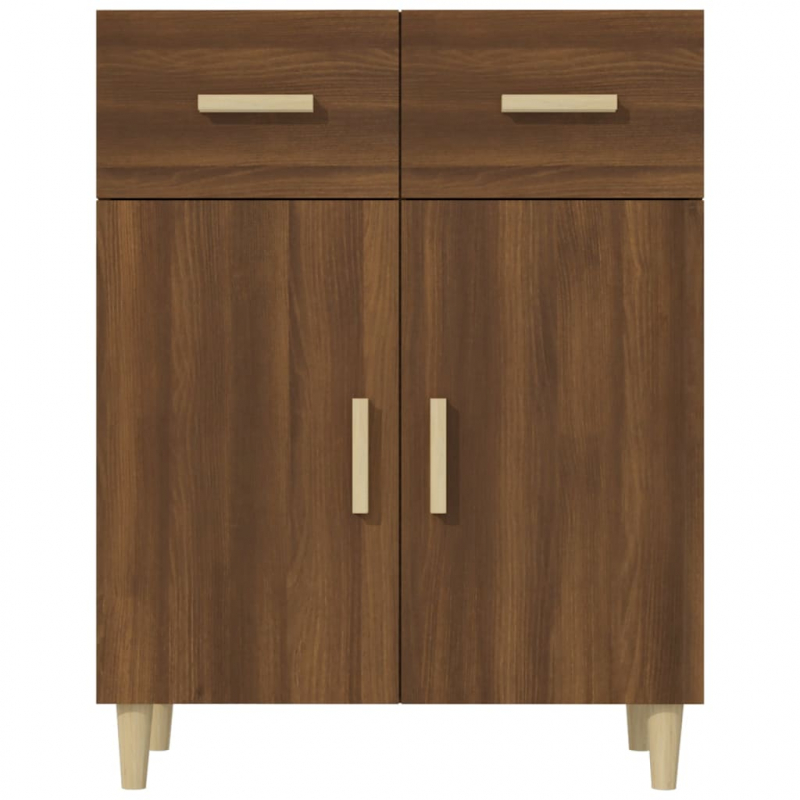 Sideboard Braun Eichen-Optik 69,5x34x89 cm Holzwerkstoff