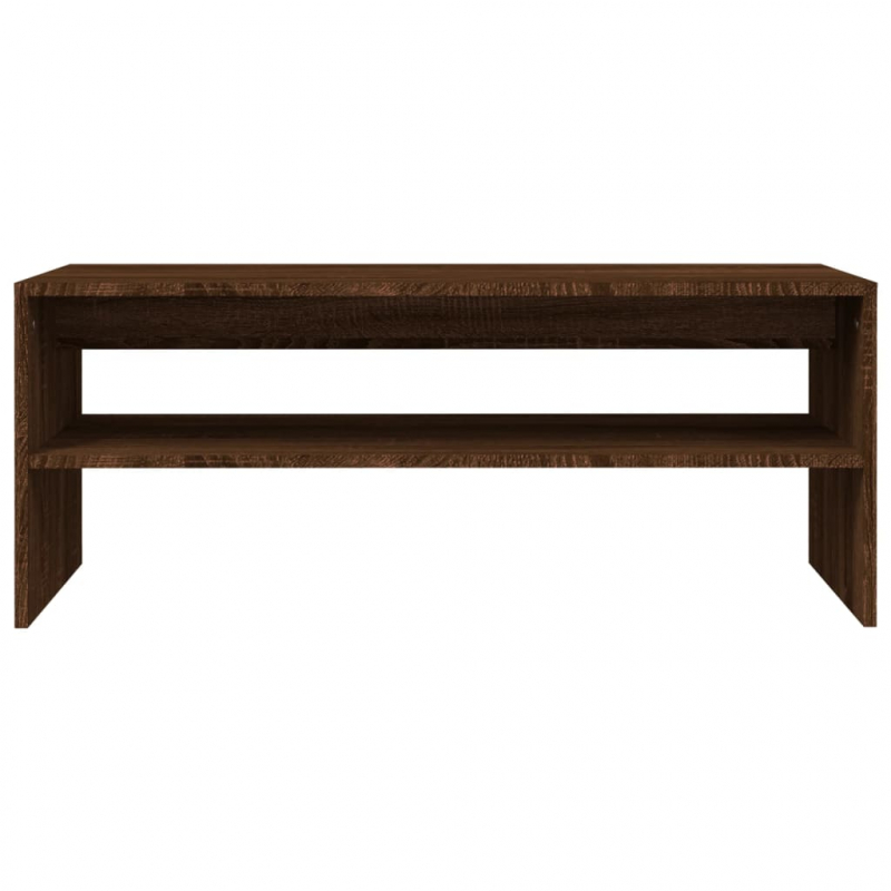 Couchtisch Braun Eichen-Optik 100x40x40 cm Holzwerkstoff