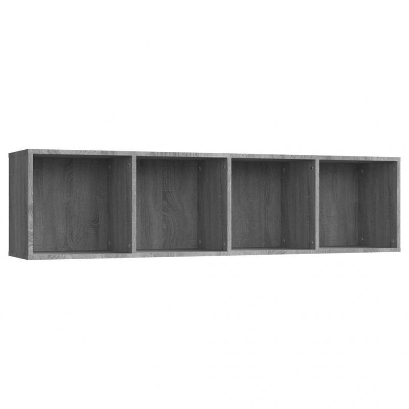 Bücherregal/TV-Schrank Grau Sonoma 143x30x36 cm Holzwerkstoff