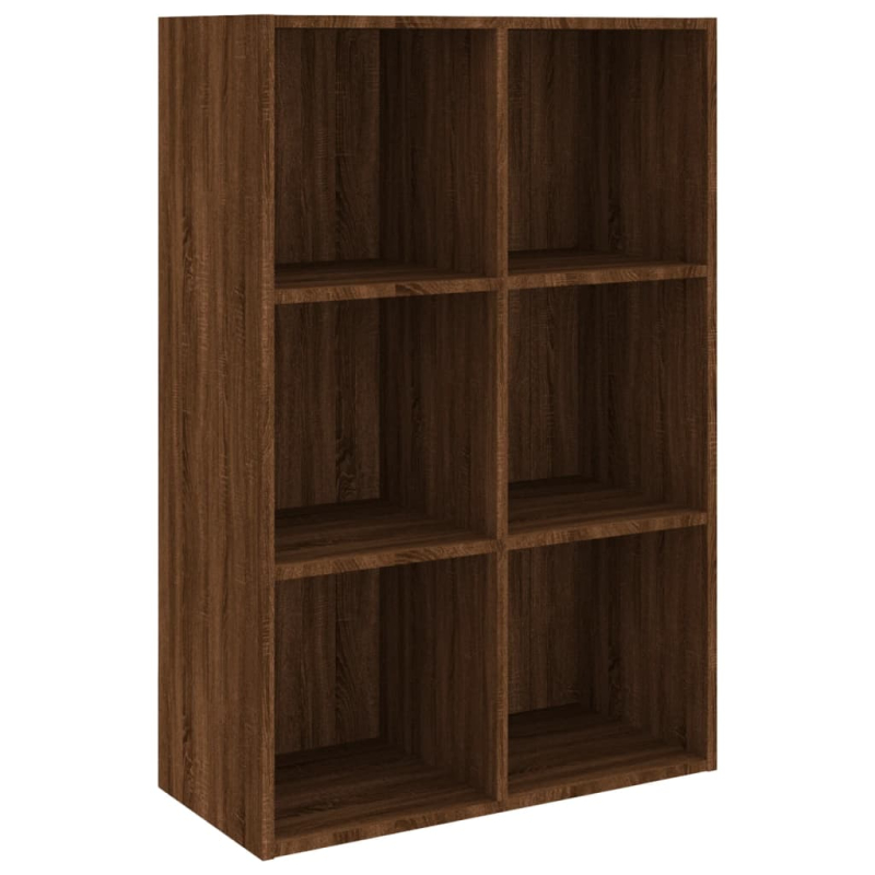 Bücherregal/Sideboard Braun Eichen-Optik 66x30x98 cm