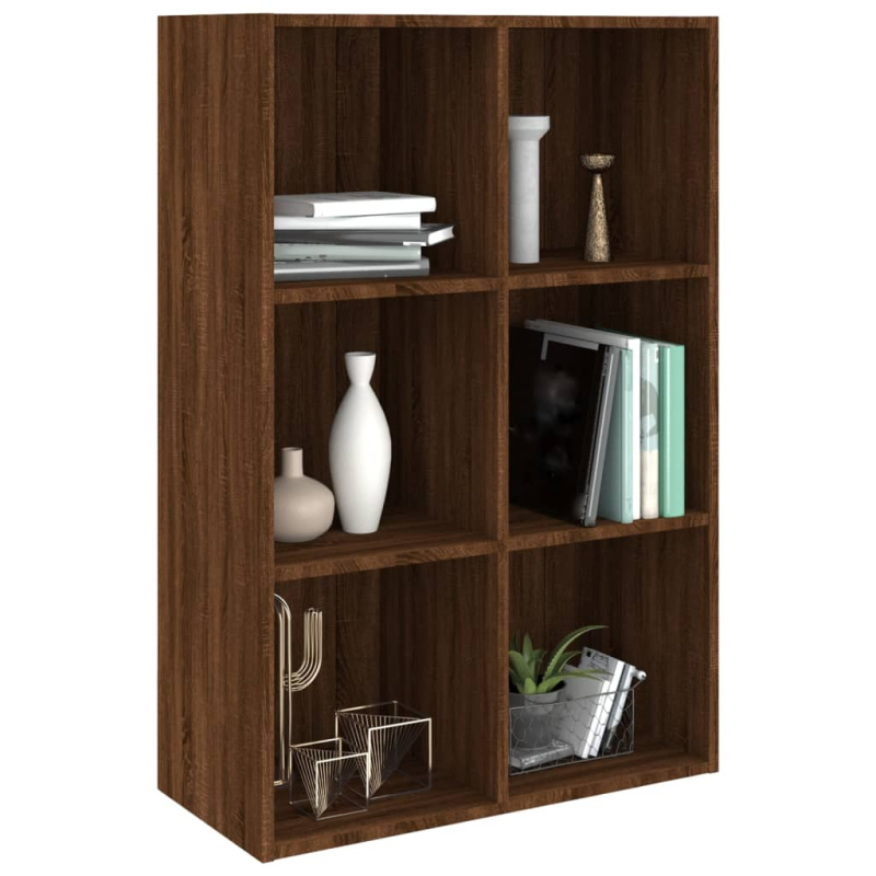 Bücherregal/Sideboard Braun Eichen-Optik 66x30x98 cm