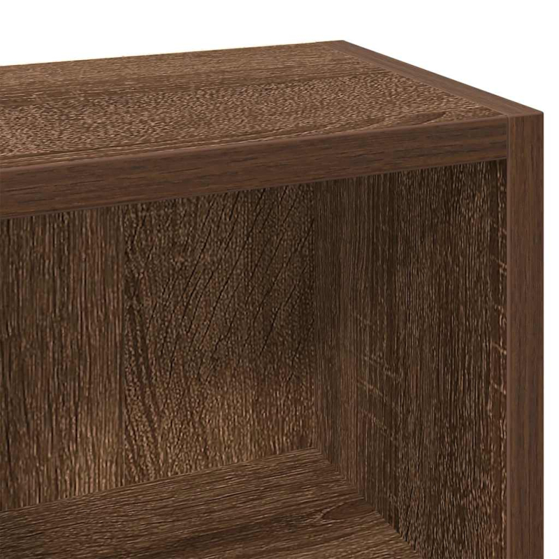 CD-Regale 2 Stk. Braun Eichen-Optik 21x16x93,5 cm Holzwerkstoff
