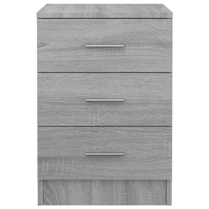 Nachttisch Grau Sonoma 38x35x56 cm Holzwerkstoff