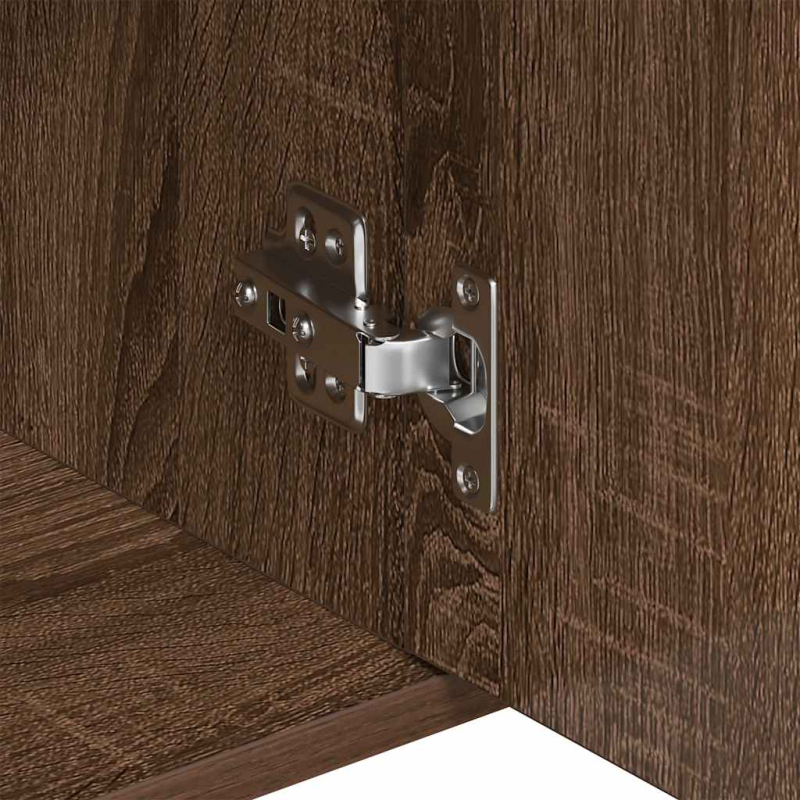 Sideboard Braun Eichen-Optik 88x30x70 cm Holzwerkstoff