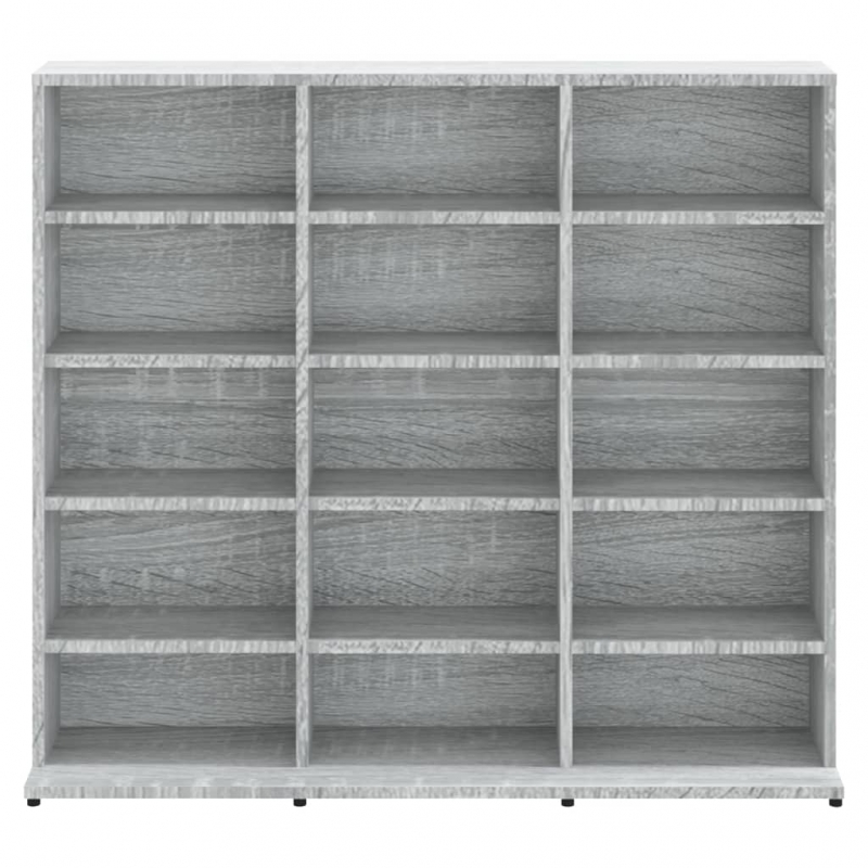 CD-Regal Grau Sonoma 100x23x89,5 cm Holzwerkstoff