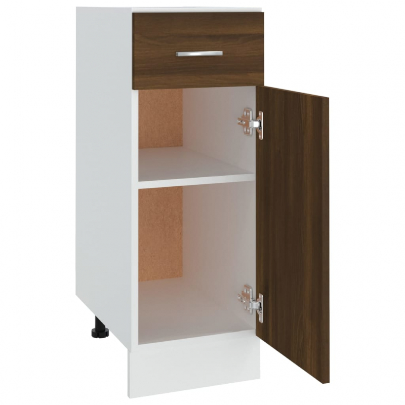 Unterschrank mit Schublade Lyon Braun Eichen-Optik 30x46x81,5 cm