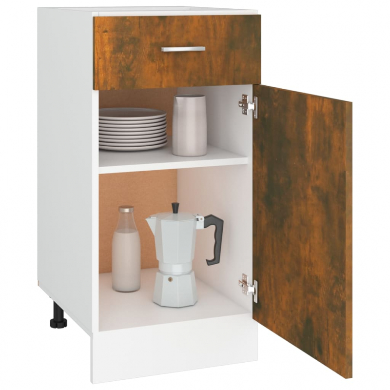 Unterschrank mit Schublade Lyon Räuchereiche 40x46x81,5 cm