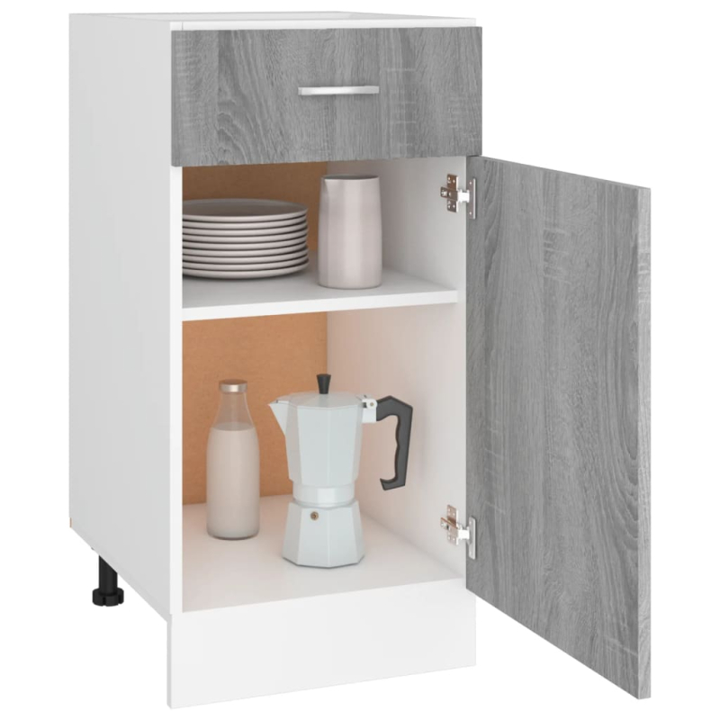 Unterschrank mit Schublade Lyon Grau Sonoma 40x46x81,5 cm