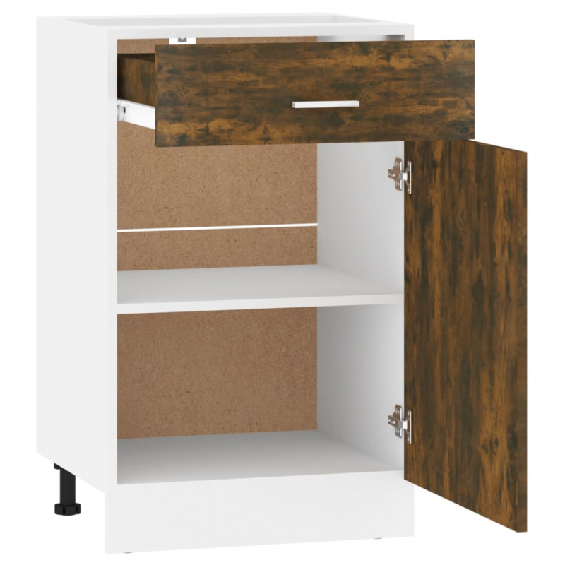 Unterschrank mit Schublade Lyon Räuchereiche 50x46x81,5 cm