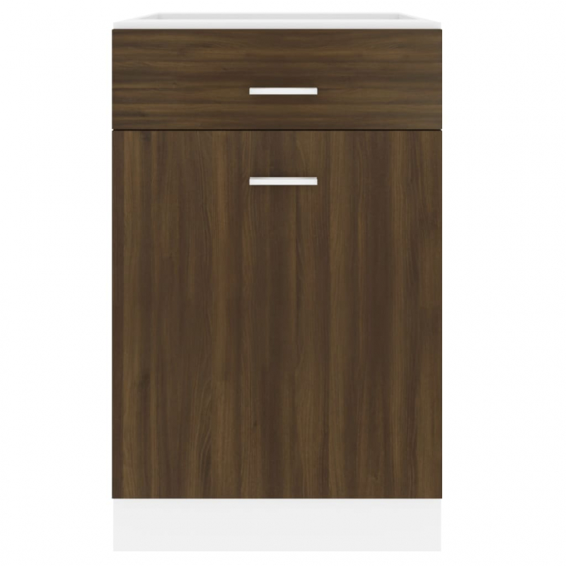 Unterschrank mit Schublade Lyon Braun Eiche-Optik 50x46x81,5 cm