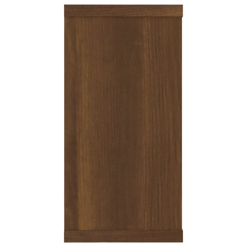 Wandregale 2 Stk. Braun Eichen-Optik 100x15x30 cm Holzwerkstoff
