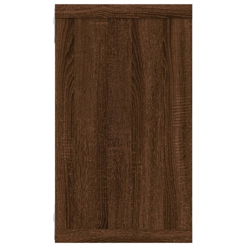 Wandregale 2 Stk. Braun Eichen-Optik 80x15x26,5cm Holzwerkstoff