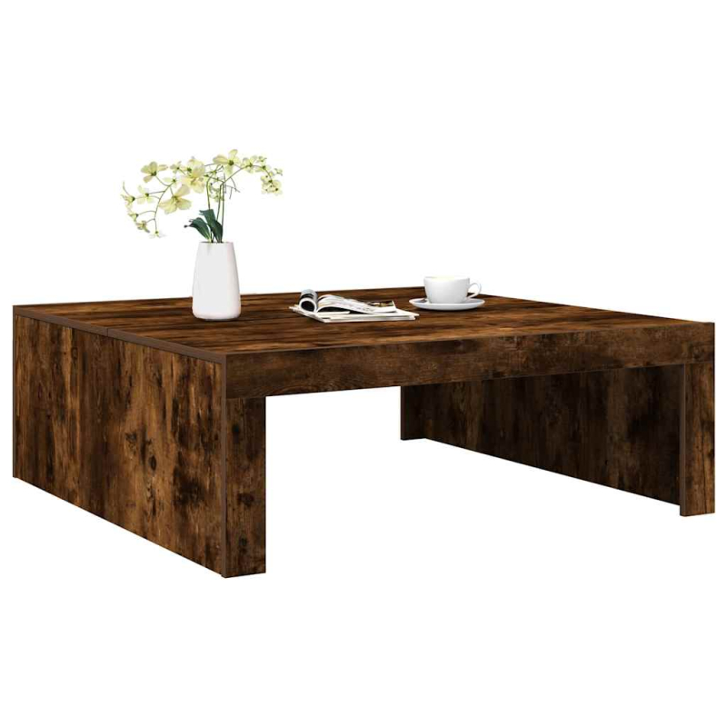 Couchtisch Räuchereiche 100x100x35 cm Holzwerkstoff