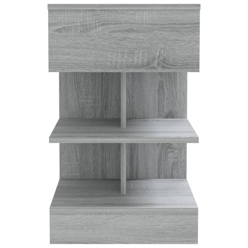 Nachttisch Grau Sonoma 40x35x65 cm Holzwerkstoff