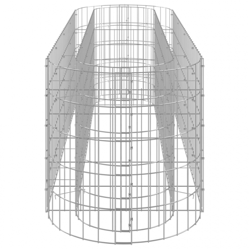 Gabionen-Hochbeet Verzinktes Eisen 190x50x50 cm
