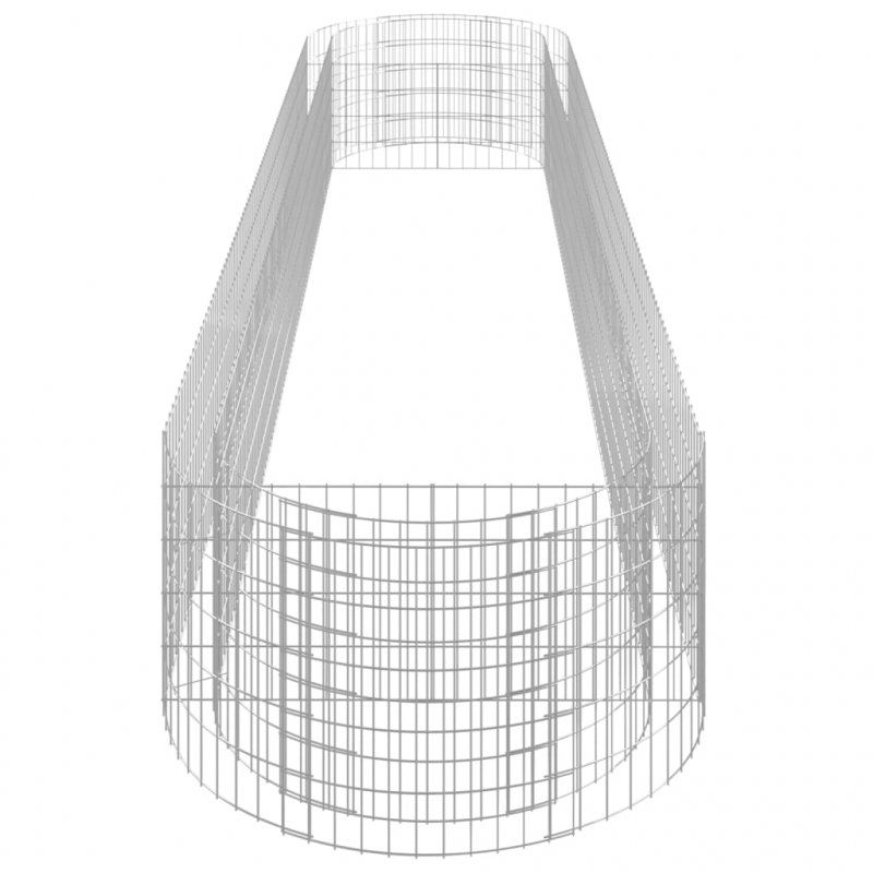 Gabionen-Hochbeet Verzinktes Eisen 500x100x50 cm