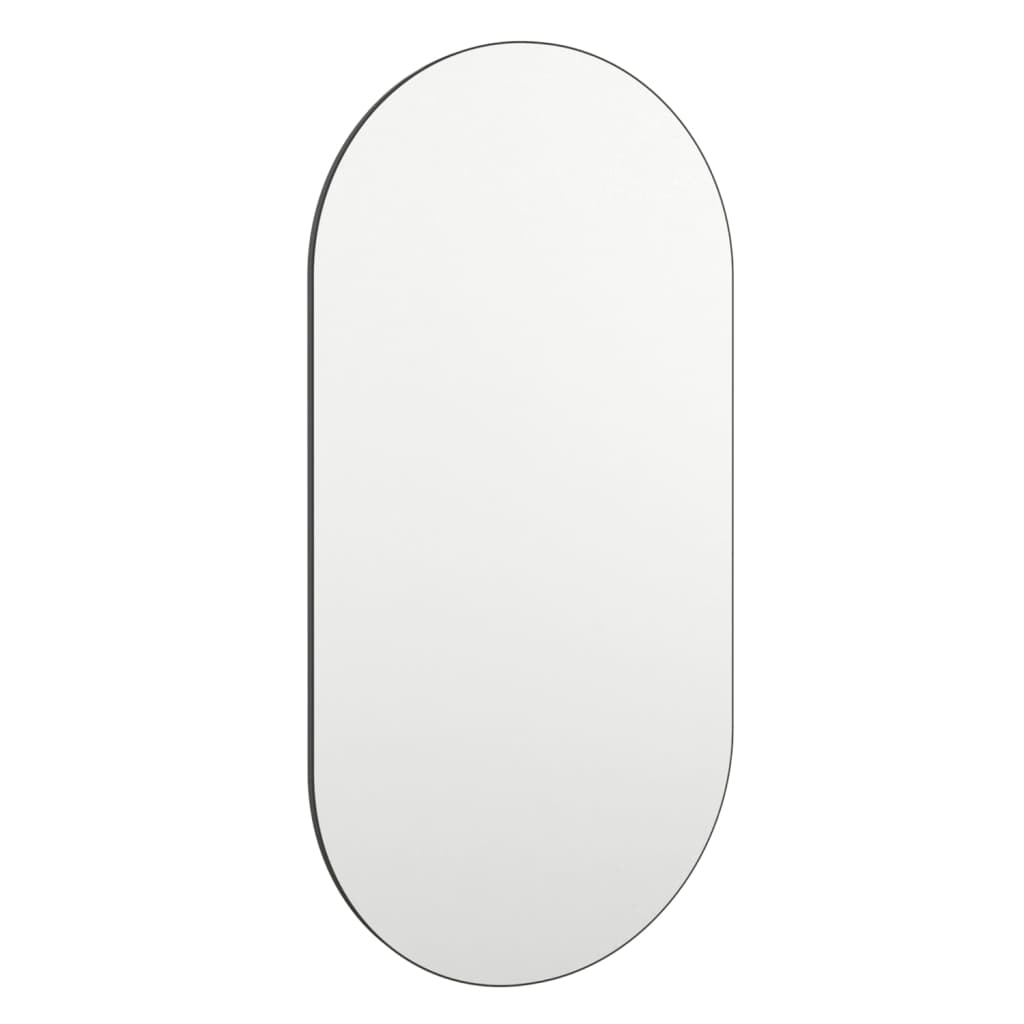 Spiegel mit LED-Leuchten 60x30 cm Glas Oval