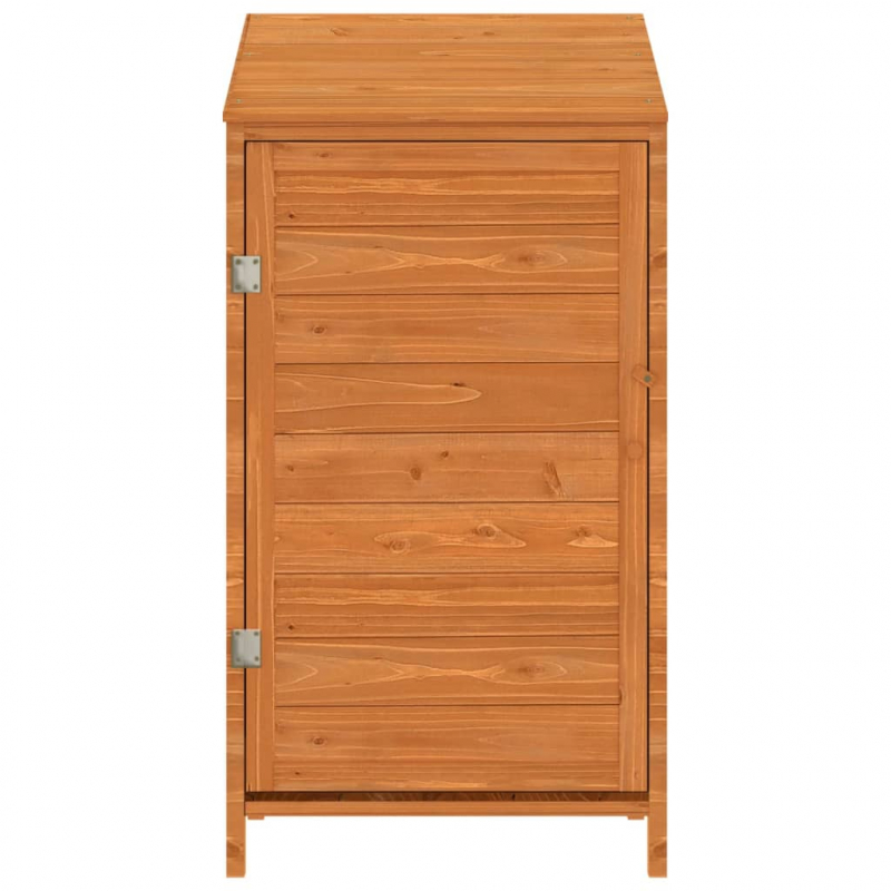 Geräteschuppen Braun 55x52x112 cm Massivholz Tanne