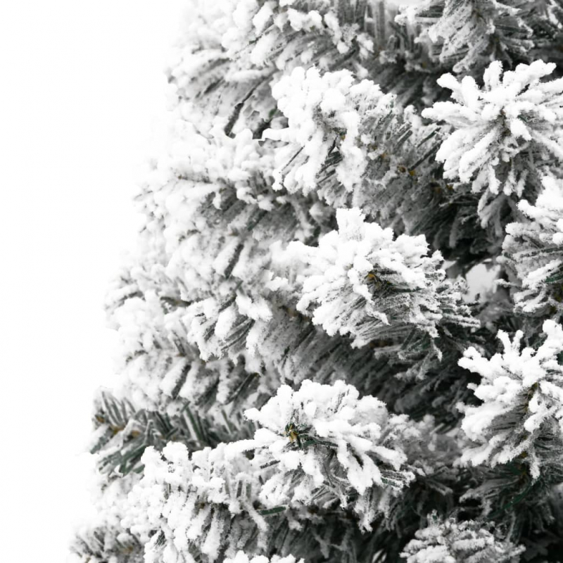 Künstlicher Halb-Weihnachtsbaum mit Schnee Schlank 180 cm