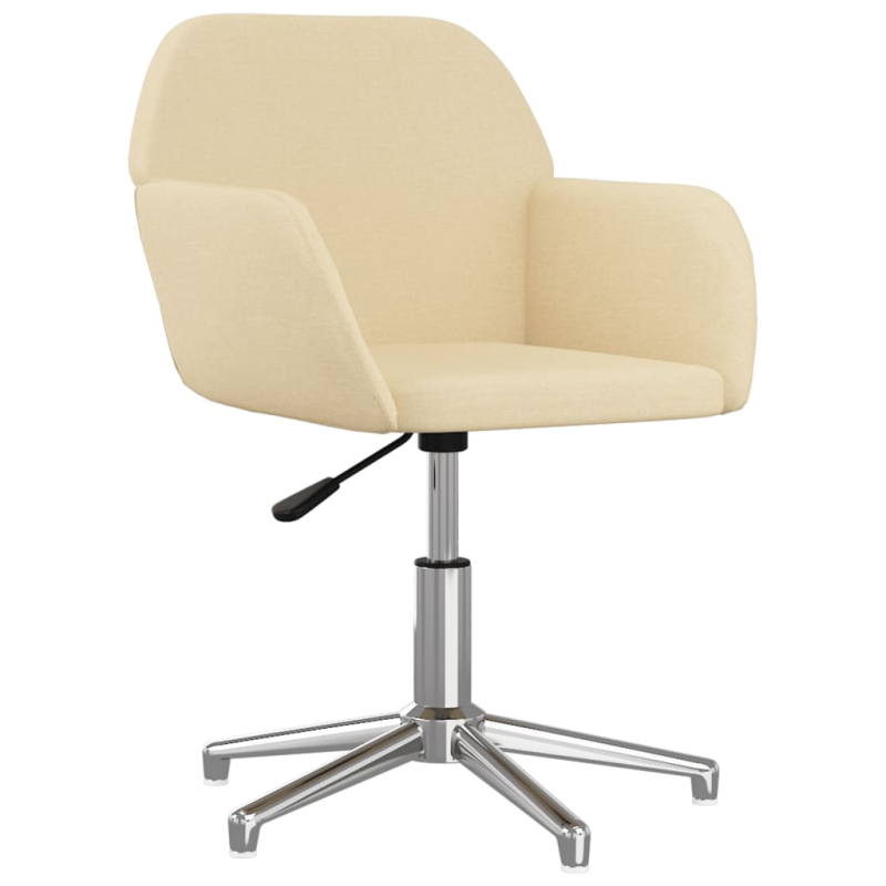 Esszimmerstühle 2 Stk. Drehbar Creme Stoff