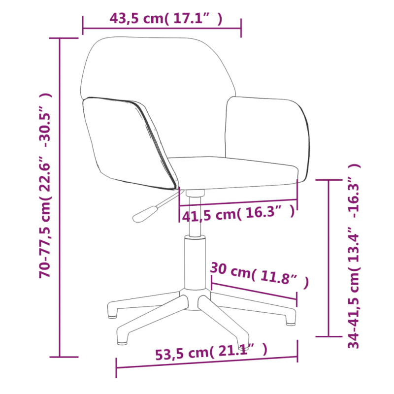 Esszimmerstühle 2 Stk. Drehbar Creme Stoff