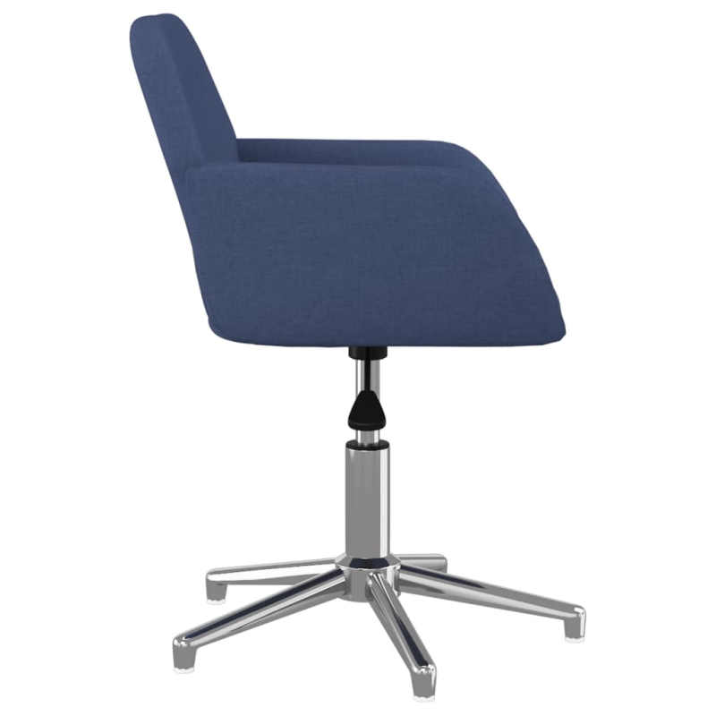 Esszimmerstühle 2 Stk. Drehbar Blau Stoff