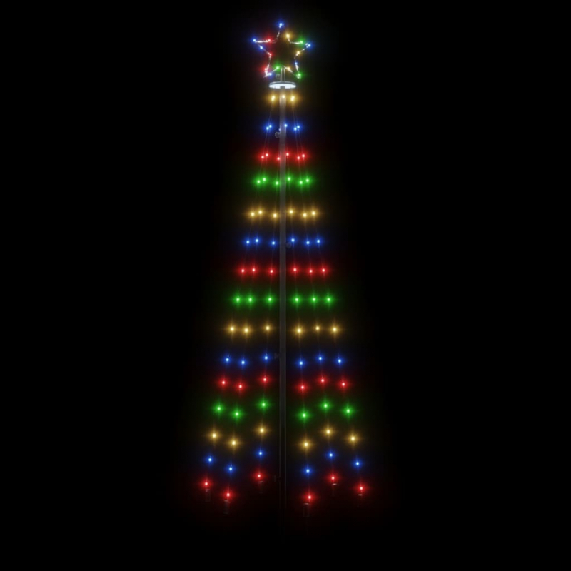LED-Weihnachtsbaum Kegelform Mehrfarbig 108 LEDs 70x180 cm