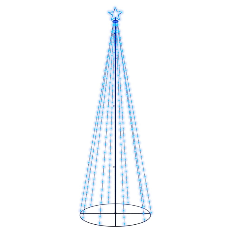 LED-Weihnachtsbaum Kegelform Blau 310 LEDs 100x300 cm
