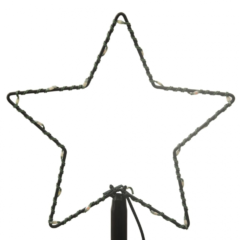 LED-Weihnachtsbaum mit Erdnägeln Warmweiß 108 LEDs 180 cm