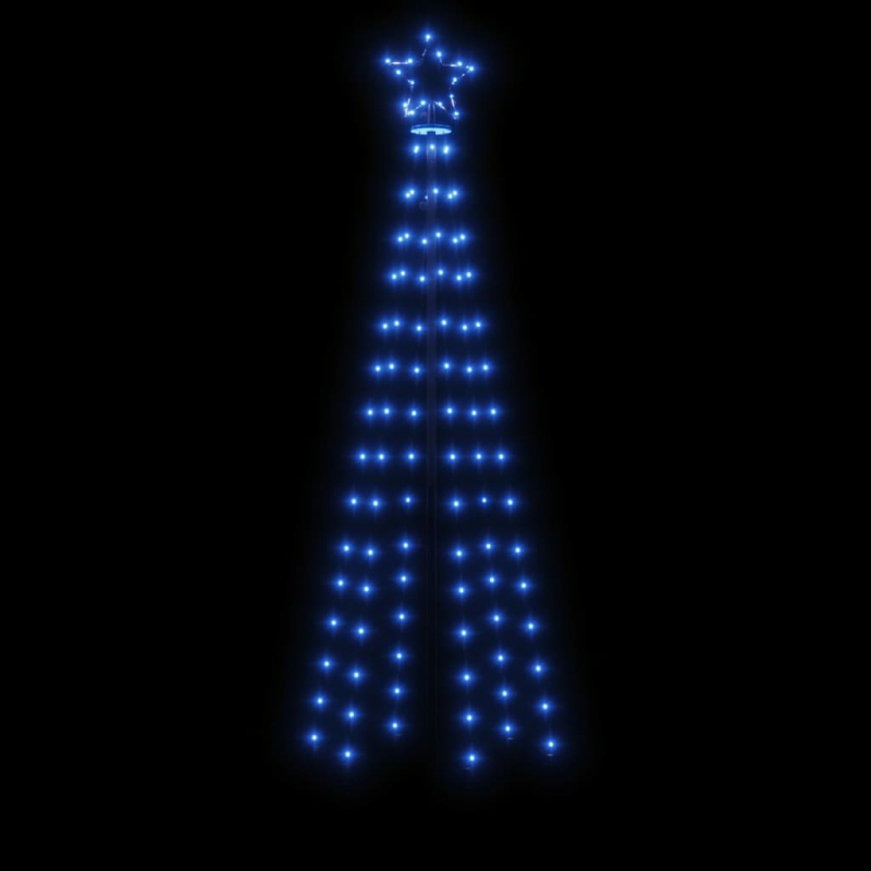 LED-Weihnachtsbaum mit Erdnägeln Blau 108 LEDs 180 cm